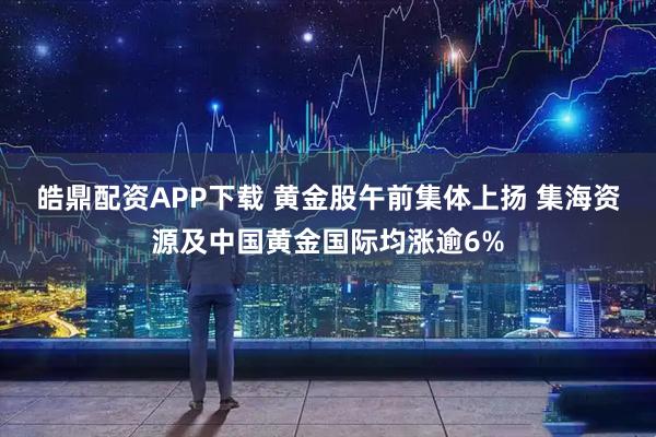 皓鼎配资APP下载 黄金股午前集体上扬 集海资源及中国黄金国际均涨逾6%